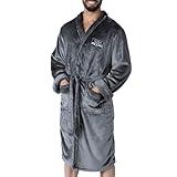 NORTHWEST NFL Las Vegas Raiders Silk Touch Bath Robe, Large/X-Large, Rollout Charcoal