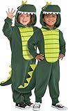 Amscan Child Dinasour Zipster Costume, Toddler - 3-4, 1 Pc