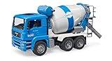 Bruder 02738 Man TGA Concrete and Cement Mixer, Realistic 1:16 Scale Construction Truck for Pretend Play