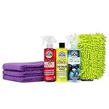 Chemical Guys Clean and Shine Car Wash Starter Kit - 7-Piece Set with 3 x 16 oz Car Detailing Chemicals, Safe for Cars, Trucks, SUVs, Motorcycles, Jeeps, RVs, and More