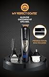 My Perfect Goatee®️ 13-in-1 Mens Grooming Kit - LED Display Beard Trimming Kit with Travel Bag, Charging Stand, & More - Waterproof, Cordless Electric Trimmer for Nose, Body, & More – Ideal Gift Set