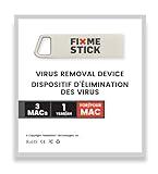 FixMeStick Computer Virus Removal Stick for Apple Macs - Unlimited Use on Up to 3 Apple Laptops or Desktops for 1 Year - Works with Your Antivirus