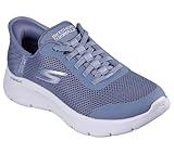 Skechers Women's Go Walk Flex Hands Free Slip-Ins-Grand Entry Sneaker, Blue, 10