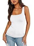 Womens Summer Tops 2024 Slimming Tank Tops for Women Sleeveless Tank Tops Trendy M