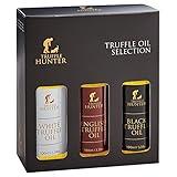 TruffleHunter - English, Black & White Truffle Oil Set - 3.38 Oz x 3
