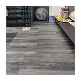 FLOREXP Vinyl Flooring | Self Adhesive Flooring Plank with Wood Effect | Peel and Stick Floor Tiles | Self Adhesive Flooring | 2.0mm 36pcs Waterproof for Bedroom Office Floor Plank(54Sq.Ft,Grey)