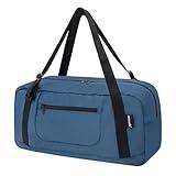 HOLYLUCK Foldable Travel Duffel Bag For Women & Men Luggage Great for Gym - Airforce blue