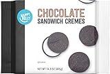 Amazon Brand - Happy Belly Chocolate Sandwich Creme Cookies, 14.3 ounce (Pack of 1)