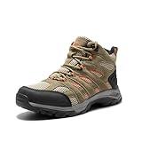 NORTIV 8 Womens Waterproof Hiking Boots Outdoor Trekking Mid Backpacking Mountaineering Lightweight Boots Brown/Orange US 8 SNHB2212W