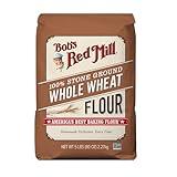 Bob's Red Mill Whole Wheat Flour, 5 lb (Pack of 1) - Whole Grain, Vegan, Kosher