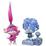 DREAMWORKS TROLLS World Tour Rock City Bobble with 2 Figures, 1 with Bobble Action Plus Base, Toy Inspired by The Movie Trolls World Tour