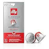 Illy Espresso Compatible Capsules - Single-Serve Coffee Capsules & Pods - Classico Roast - Notes Of Caramel, Orange Blossom & Jasmine - For Nespresso Original Machines Machines – 10 Count