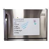 Juvale Magnetic Dry Erase Sheet - Magnetic Whiteboard Sheet for Refrigerator, Kitchen Dry Erase Board with Magnets, Fridge Whiteboard, White, Large, 17 x 11 Inches