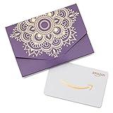 Amazon.com Gift Card for any amount in a Diwali Purple Mandala Mini Envelope