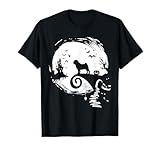 Pug Dog And Moon Halloween Costume Dog Lover Funny T-Shirt