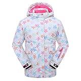 PHIBEE Girls' Waterproof Windproof Outdoor Warm Snowboard Ski Jacket Star 4