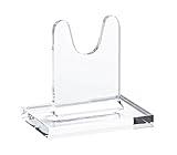 Clearco Single Clear Acrylic Sword Stand, individual units for displaying angled or straight Antique and collectible swords. Order TWO (3 Inch)