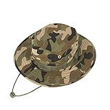 Sun Hats for Men Women Bucket Hat UPF 50+ Boonie Hat Foldable UV Protection Hiking Beach Fishing Summer Safari(1pack-Jungle Camo)