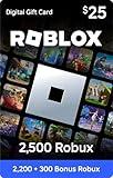 Roblox Digital Gift Card - 2,500 Robux [Includes Exclusive Virtual Item] [Digital Code]