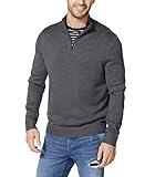 Nautica Men's Quarter-Zip Sweater, Charcoal Heather, X-Large