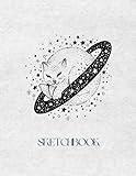 Black and White Moon Sketch Book with Cats Moons Stars Magic Cover Design to Write, Draw, and Journal. Large 8x11 Blank Notebook Pages for Journaling, ... Gift for Artistic Teens, Kids, and Adults.