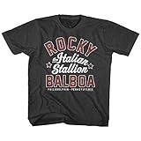 American Classics Rocky Drama Sports Movie Italian Stallion Rocky Balboa Blk HTHR Toddler T-Shirt (Black Heather, 4T)