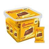 Bauducco Choco Biscuit Cookies, 25.3 oz (Pack of 40) - Crispy & Delicious Chocolate Cookies, Individually Wrapped for Snacks, Dessert & Lunch Boxes - 2 Cookies per Pack