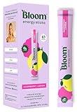 Bloom Nutrition Energy Drink Powder Packets, Sugar Free Energy Drink Mix with L-Theanine, B Vitamins & Natural Caffeine, On the Go Powder Sticks for Natural Energy, 10 Calories (10 Pouches (Pack of 1), Raspberry Lemonade)