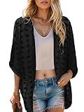 Moss Rose Women's Sheer Chiffon Kimono Coverup Summer Cardigans Tops Beach Vacation Clothes for Women Plus Size