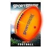 Light Up Football - Football Gifts - Glow in The Dark Ball - Outdoor Sports Birthday Gifts for Boys Ages 8 9 10 11 12 13 14 15 Year Old - Kids Teenage Youth Gift Ideas Activity - Boy Toys Stuff