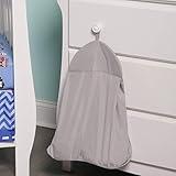EVERYDAY KIDS Hanging Nursery Diaper Storage Organizer Portable Foldable Diaper Caddy Stacker, Machine Washable and Roomy Space - Gray Diaper Stacker