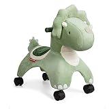 Radio Flyer Dash The Rolling Dinosaur, Ride On Toy for Toddlers Ages 1-3, Green Dinosaur Toy for Kids