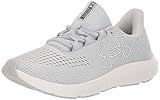 Under Armour Women's Charged Pursuit 3 Big Logo, (100) Halo Gray/Halo Gray/White, 7.5, US