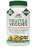 COUNTRY FARMS Super Fruits and Veggies Capsules, Whole Food Supplement, Powerful Antioxidant, Supports Energy, Immune Health, Boosts Digestive Health, 30 Super Foods, 30 Servings