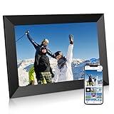 Uhale Digital Picture Frame WiFi 10.1 inch HD IPS Touch Screen Electronic Picture Frame Slideshow Smart Loop Digital Photo Frame with APP & SD Card Slot to Load Photos & Videos from Your Phone