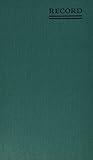 National Emerald Series Record Book, Canvas Hard Cover, Perfect Binding, 12.125" x 7.5", 500 Numbered Pages, Green (56151)
