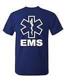 v2 EMS - Emergency Medical Services - Mens Cotton T-Shirt, XL, Navy