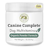 Wholistic Pet Organics Canine Complete Dog Multivitamin - 1 Lb - Nutrient-Rich Multi-Vitamins and Supplements - Whole-Food Powder for Immune System, Skin, Coat & Overall Health