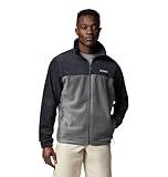 Columbia Men's Steens Mountain 2.0 Full Zip Fleece Jacket, Black/Grill, Medium