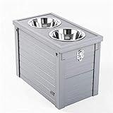 New Age Pet Pet Food Bowl, Grey, 1 Count (Pack of 1)