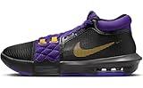 NIKE Lebron Witness 8 Basketball Shoes (FB2239-001, Black/Field Purple/University Gold) Size 10