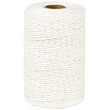 PerkHomy Cotton Butchers Twine String 500 Feet 2mm Twine for Cooking Food Safe Crafts Bakers Kitchen Butcher Meat Turkey Sausage Roasting Gift Wrapping Gardening Crocheting Knitting