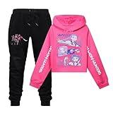 MGWTFZDL 𝐃𝐞𝐦𝐨𝐧 𝐇𝐮𝐧𝐭𝐞𝐫𝐬 Hoodie Suit Girls/Boys Kids Hooded&Pant Casual Sweatshirt for 4-13 Years Long Sleeve Suit