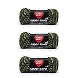 Red Heart Super Saver Yarn, 3 Pack, Camouflage 3 Count