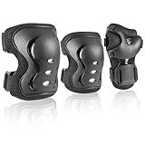 JBM Kids/Youth Knee Pad Elbow Pads and Wrist Guards Protective Gear Set for Skateboarding Cycling Roller Skating Inline Skating Scooter Riding Sports BMX Biking Sports