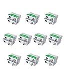 LINOVISION POE Over Coax EOC Converter IP Over Coax Max 3000ft Power and Data Transmission Over Regular RG59 Coaxial Cable for Upgrading Analog Surveillance System to IP Surveillance System (10 Pack)