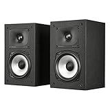 Polk Monitor XT15 Pair of Bookshelf or Surround Speakers - Hi-Res Audio Certified, Dolby Atmos & DTS:X Compatible, 1" Terylene Tweeter & 5.25" Dynamically Balanced Woofer (Pair, Midnight Black)