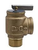 Apollo Valve 10-400 Series Bronze Safety Relief Valve, ASME Hot Water, 50 psi Set Pressure, 3/4" NPT Male x Female