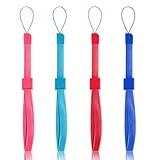 XiQiDianr 4 PCS Adjustable Wrist Strap,Multi-purpose Wristbands, Replacement Strap Compatible with Nintendo Wii Remote Controller (Dark Blue+Red+Light Blue+Pink)