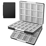 TiMOVO Game Card Case for Nintendo Switch 2/Switch OLED/lite, Compact & Portable Storage Holder Cartridge with 60 Game Card Slots, 24 3DS Cards & 36 Micro SD Cards Slots, Black